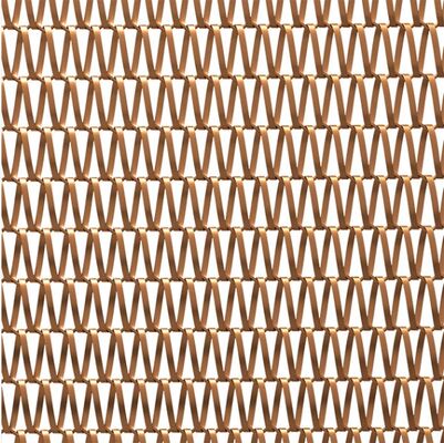 Bronze Decorative Mesh Architecural SS Decoration Curtain For Metal Decorative Indoor Dividers