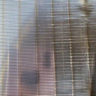 304 Stainless Steel Wedge Wire Mesh Screen V-Shaped Johnson Filter Mesh