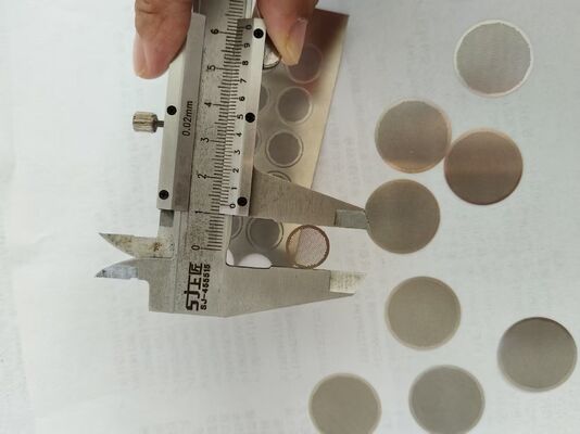 No Burrs Chemical Milling 1mm SS304 Etching Mesh Filter Disc