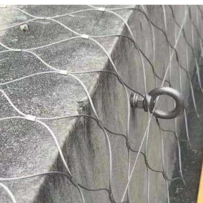 Salt Water Resistant SS 304/316 Flexible Wire Rope Net Outdoor Durable Architectural Mesh