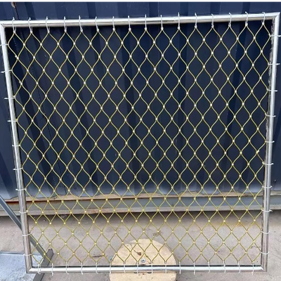 Stainless Steel Anti Corrosion Strong Wire Rope Mesh Use For Stair Railing Mesh