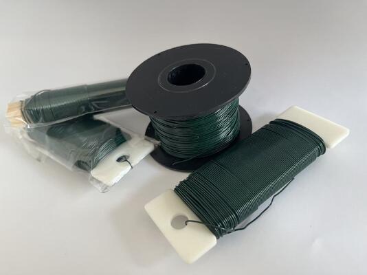 Floral decoration Craft Green Black Silver Golden Florist Spool Wire for Garden Craft