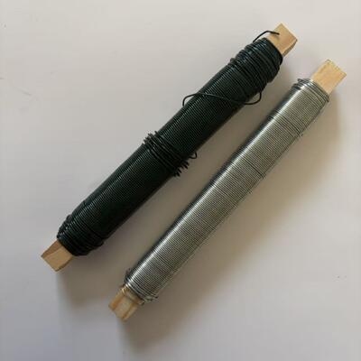 Christmas Decorations for Trees Green Floral Wire Roll Decoration Craft Florist Wire