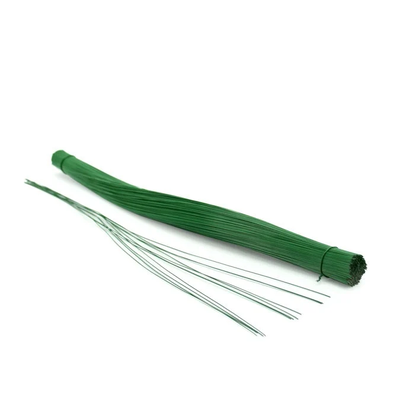 Flexible Baking Painted Green Craft Floral Wire 18 Gauge For Artificial Flower Stem