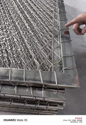 Corrosion Resistant Flexible Diamond Woven Knotted Stainless Steel Rope Mesh and Stainless Steel Cable Net for Zoo Protecting and Stair Railing Fence