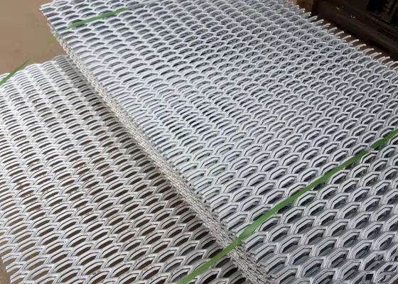 Carbon Steel 4mm Hexagon Hole Expanded Metal Mesh Heavy Duty