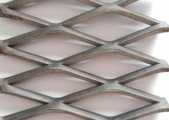 Galvanized Expanded Metal Mesh Raised Type 1000x2000mm Carbon Steel