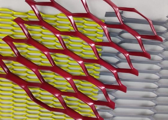 Customized Powder Coating Aluminum Expanded Metal Mesh Ceiling Wall Facaded