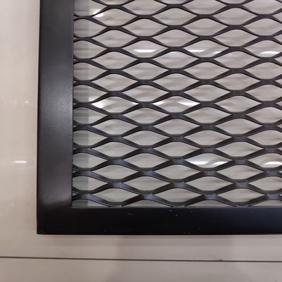 Interior Design Decorative Expanded Metal Mesh Panels Lightweight Aluminum Alloy