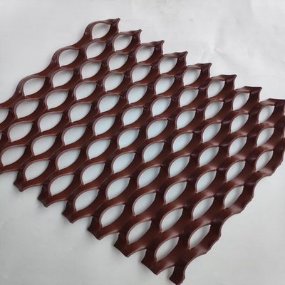0.5mm Thickness Aluminum Expanded Metal Wire Mesh For Wall Panel