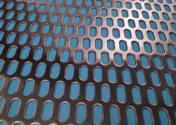 Custom Slotted Hole Perforated Metal Mesh Panels