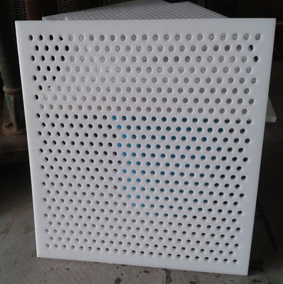 White PVC Perforated Mesh Panel 0.3-10mm for Food Industry