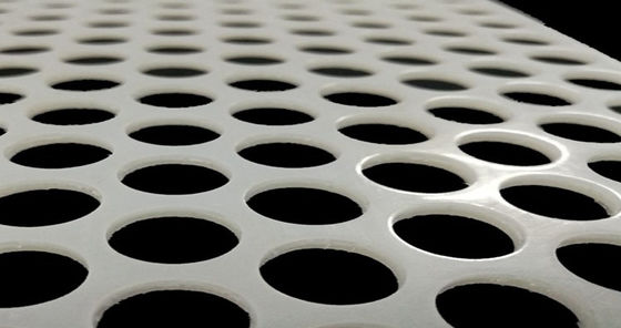 White PVC Perforated Mesh Panel 0.3-10mm for Food Industry