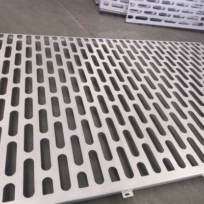 Black Aluminum Perforated Metal Plate for Curtain Wall 1.8mm