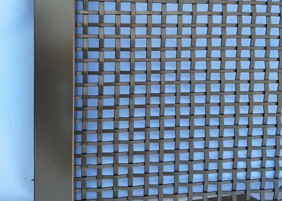 Stainless Steel 304 Lock Crimped Metal Mesh for Architectural Decoration