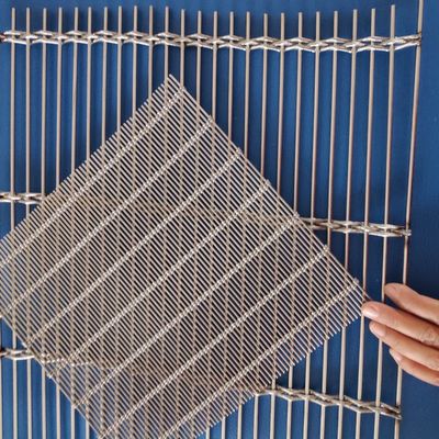 Stainless Steel Crimped Woven Decorative Mesh Curtain Wall Metal Mesh