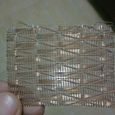 Decorative Metal Crimped Flat Wire Screen Mesh For Cabinets