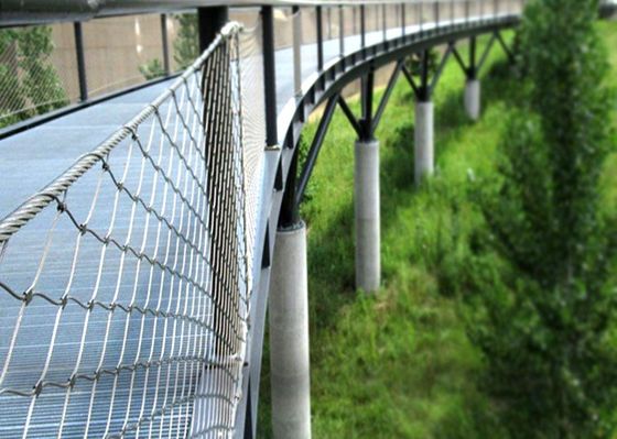 SS316 Stainless Steel Cable Net for Stair Railings 1-5mm Wire