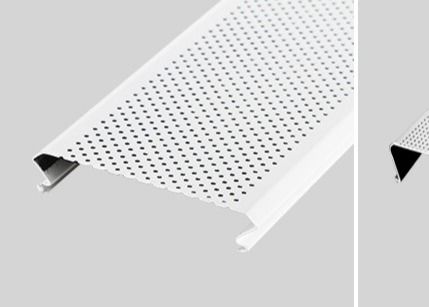 PVC Coated Aluminum Perforated Ceiling Tiles 3003H24 Suspended