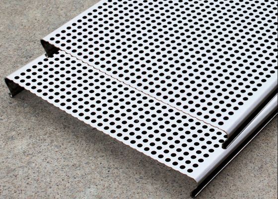 PVC Coated Aluminum Perforated Ceiling Tiles 3003H24 Suspended