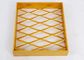 Gold 3.5mm 4.0mm Expanded Aluminum Metal Mesh Cladding With Frame Anti acid