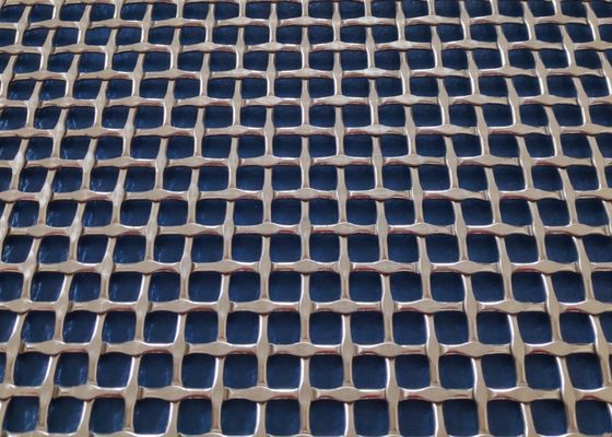 Stainless Steel 304 Lock Crimped Metal Mesh for Architectural Decoration