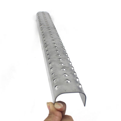 Galvanized Perforated Safety Ladder Rung Anti-Slip Metal Tread