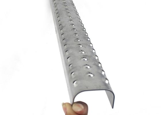 Galvanized Perforated Safety Ladder Rung Anti-Slip Metal Tread