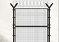 4.0mm 4.5mm Welded Wire Mesh Fence With Razor Wire Y Square Post