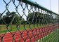 Diamond 8Ft 9 Gauge Chain Link Fence PVC Coated For Sports Playground