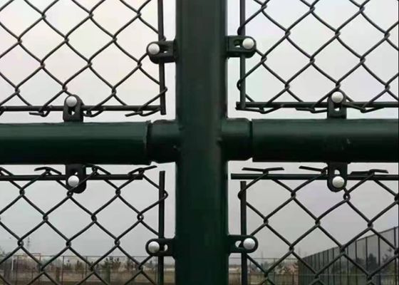 Hot Dip Galvanized Green Chain Link Fence 1.5m 2.0m Height