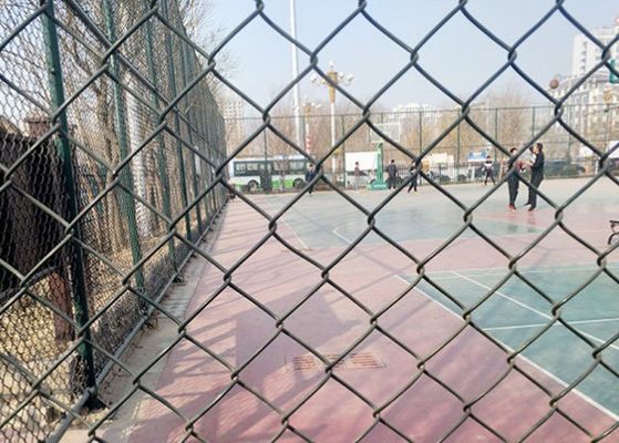 Hot Dip Galvanized Green Chain Link Fence 1.5m 2.0m Height