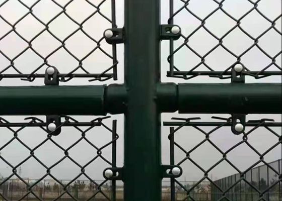 6ft Galvanized PVC Coated Chain Link Fence ASTM E2016 ISO9001