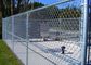 Green black 6 Ft Galvanized Chain Link Fence 2.0mm 2.5mm Cyclone Wire Fence