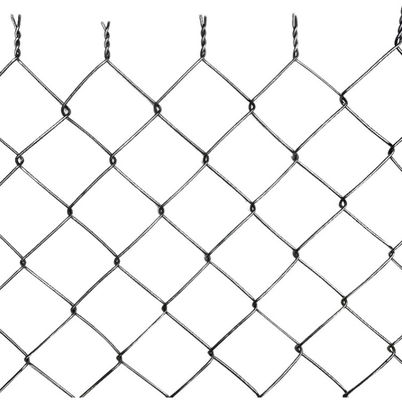 4.8mm Galvanized Chain Link Fence 50m Roll Diamond Hole Mesh