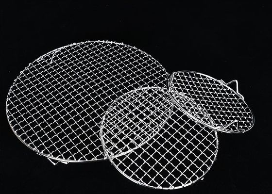 Stainless Steel 304 BBQ Grill Wire Mesh 450x600mm Food Grade