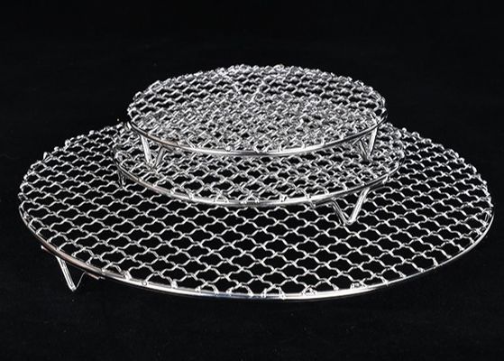 Stainless Steel 304 BBQ Grill Wire Mesh 450x600mm Food Grade