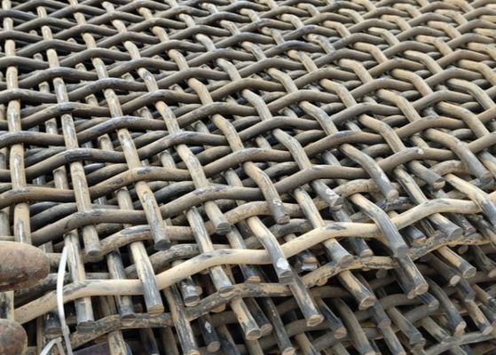 Stainless Steel 304 Lock Crimped Woven Wire Mesh for Mining Screens