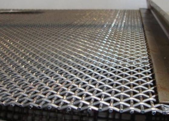 Stainless Steel 304 Lock Crimped Woven Wire Mesh for Mining Screens