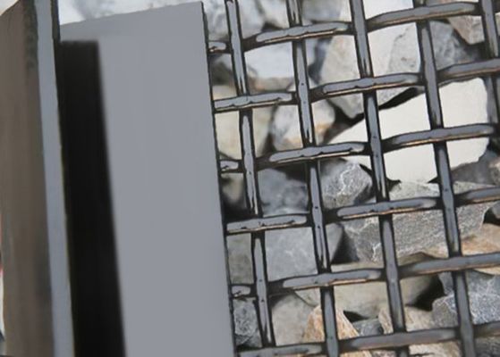 65Mn Carbon Steel Crimped Woven Wire Mesh for Crusher Screens