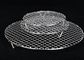 Square Crimped Fish BBQ Grill Wire Mesh Basket 25*40mm 30*45mm PTFE Coating