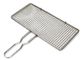 Food Grade SS201 SS304 BBQ Grill Wire Mesh Rectangular With Handle