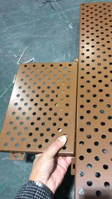 Aluminum Perforated Sheet Metal for Decorative Ceiling Black Green Golden