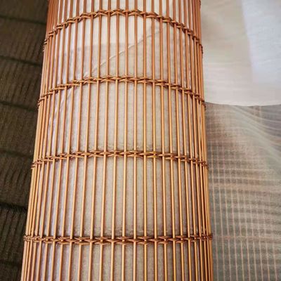 Golden 1.2mm Aluminum Chain Link Mesh Curtain Powder Coated