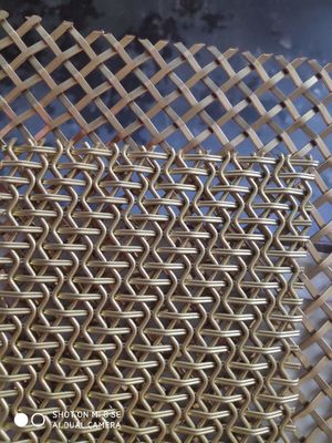 Stainless Steel Decorative 1mm Architectural Metal Mesh Screen Woven Wire Mesh