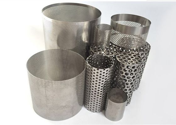 Stainless Steel 316 Perforated Metal Mesh Filter Tube 20mm-2000mm