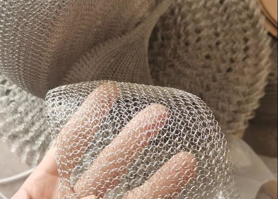 Custom Stainless Steel Copper Knitted Wire Mesh Gas Liquid Filter