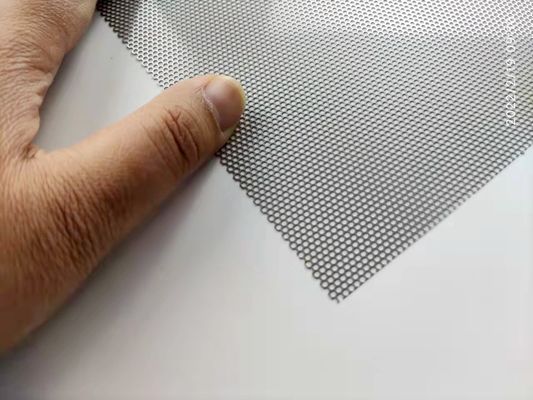 Small Hole Customized 2.03mm Perforated Metal Mesh Expanded For Speaker Grill