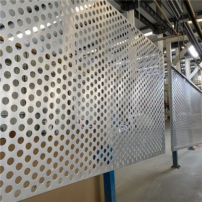 Galvanized Carbon Steel Perforated Metal Sheet 1000x2000mm Round Hole
