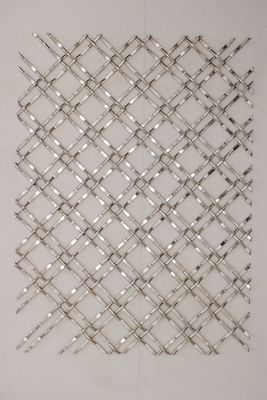 Stainless Steel Crimped Woven Mesh Decorative Woven Mesh with Stainless Steel Flat Wire for Outdoor Engineering and Precision Trimmed Fully Deburred Architectural Crimped Mesh
